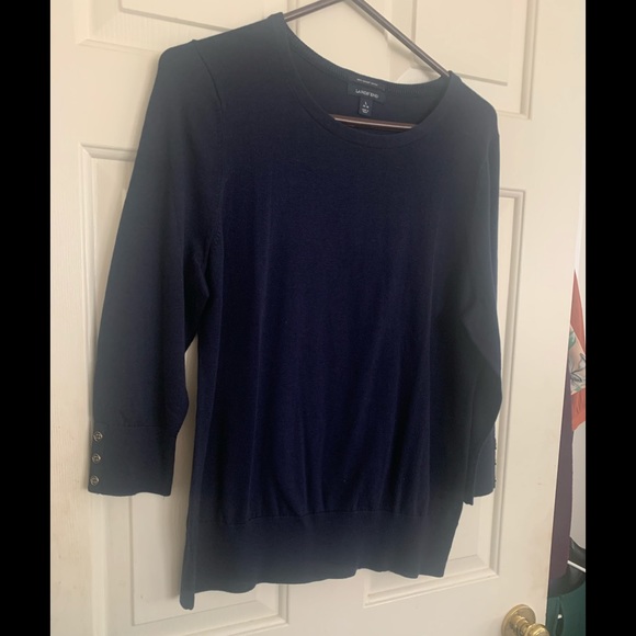 Like New Lands’ End Supima Cotton Classic Mid Weight Sweater SZ Large - Picture 1 of 8